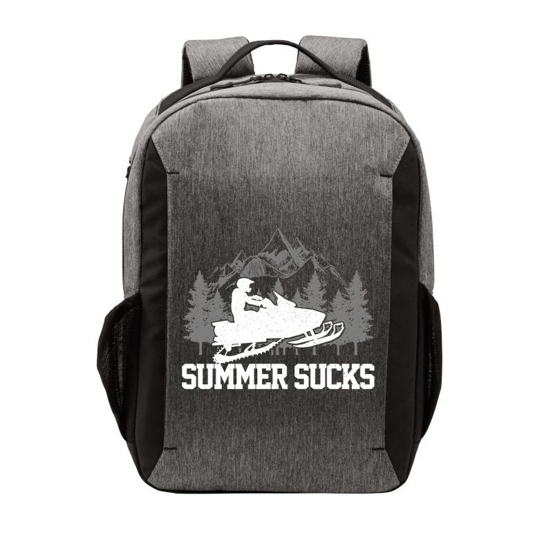 Snowmobile Summer Sucks Funny Motor Sled Vintage Gift Vector Backpack