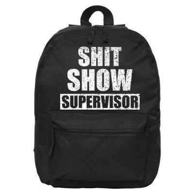 Shit Show Supervisor Funny Meme 16 in Basic Backpack