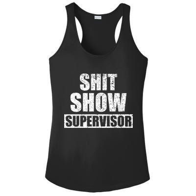 Shit Show Supervisor Funny Meme Ladies PosiCharge Competitor Racerback Tank