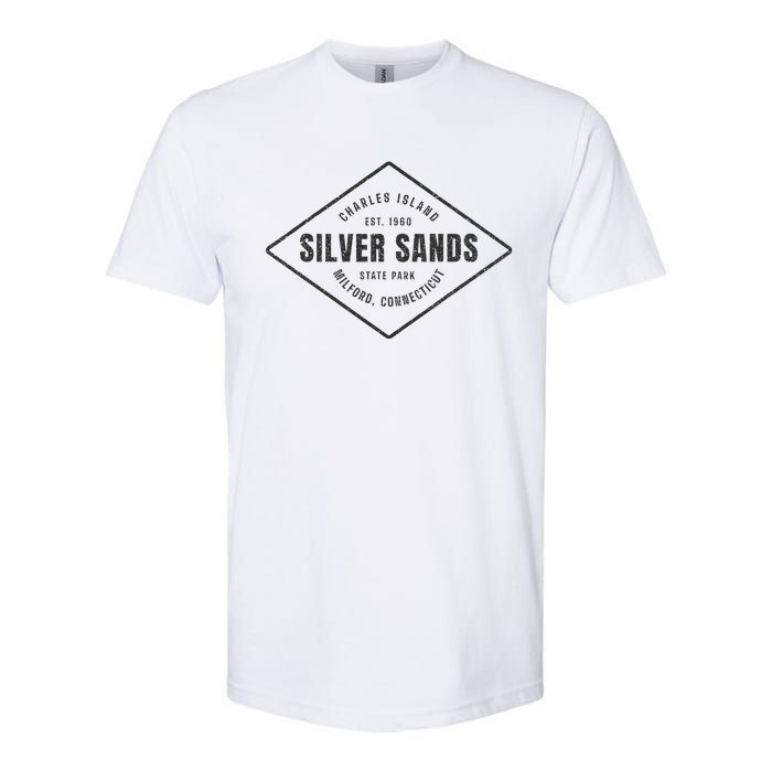 Silver Sands State Park Connecticut Souvenir Softstyle CVC T-Shirt