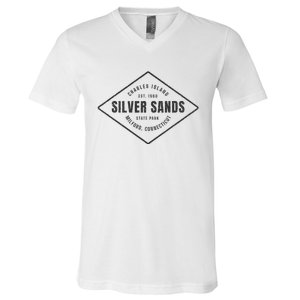 Silver Sands State Park Connecticut Souvenir V-Neck T-Shirt