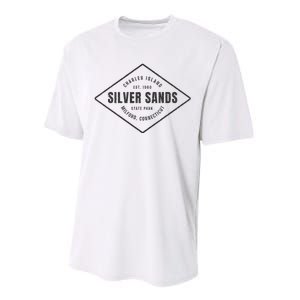 Silver Sands State Park Connecticut Souvenir Performance Sprint T-Shirt