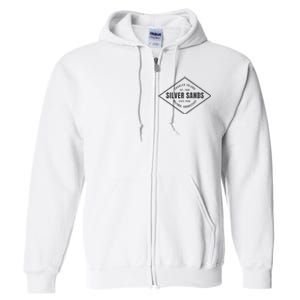 Silver Sands State Park Connecticut Souvenir Full Zip Hoodie