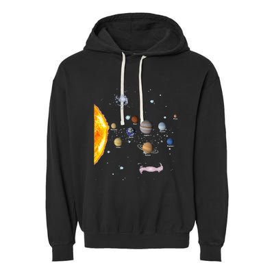 Solar System STEM Kids Realistic Space Garment-Dyed Fleece Hoodie