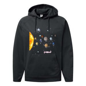 Solar System STEM Kids Realistic Space Performance Fleece Hoodie