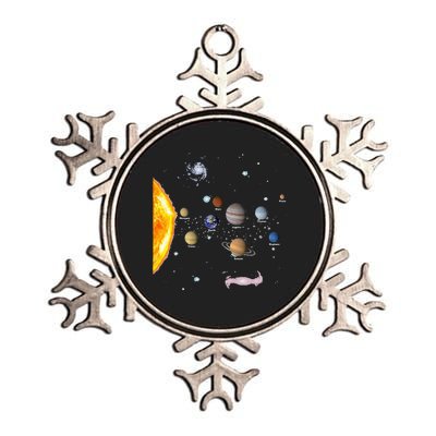 Solar System STEM Kids Realistic Space Metallic Star Ornament