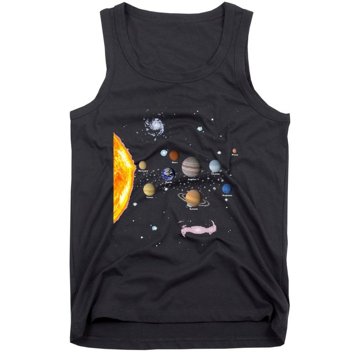 Solar System STEM Kids Realistic Space Tank Top