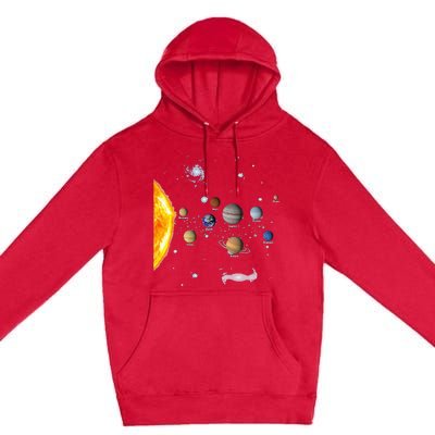 Solar System STEM Kids Realistic Space Premium Pullover Hoodie