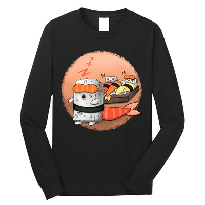 Sushi Sleeping Long Sleeve Shirt
