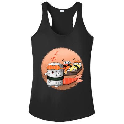Sushi Sleeping Ladies PosiCharge Competitor Racerback Tank