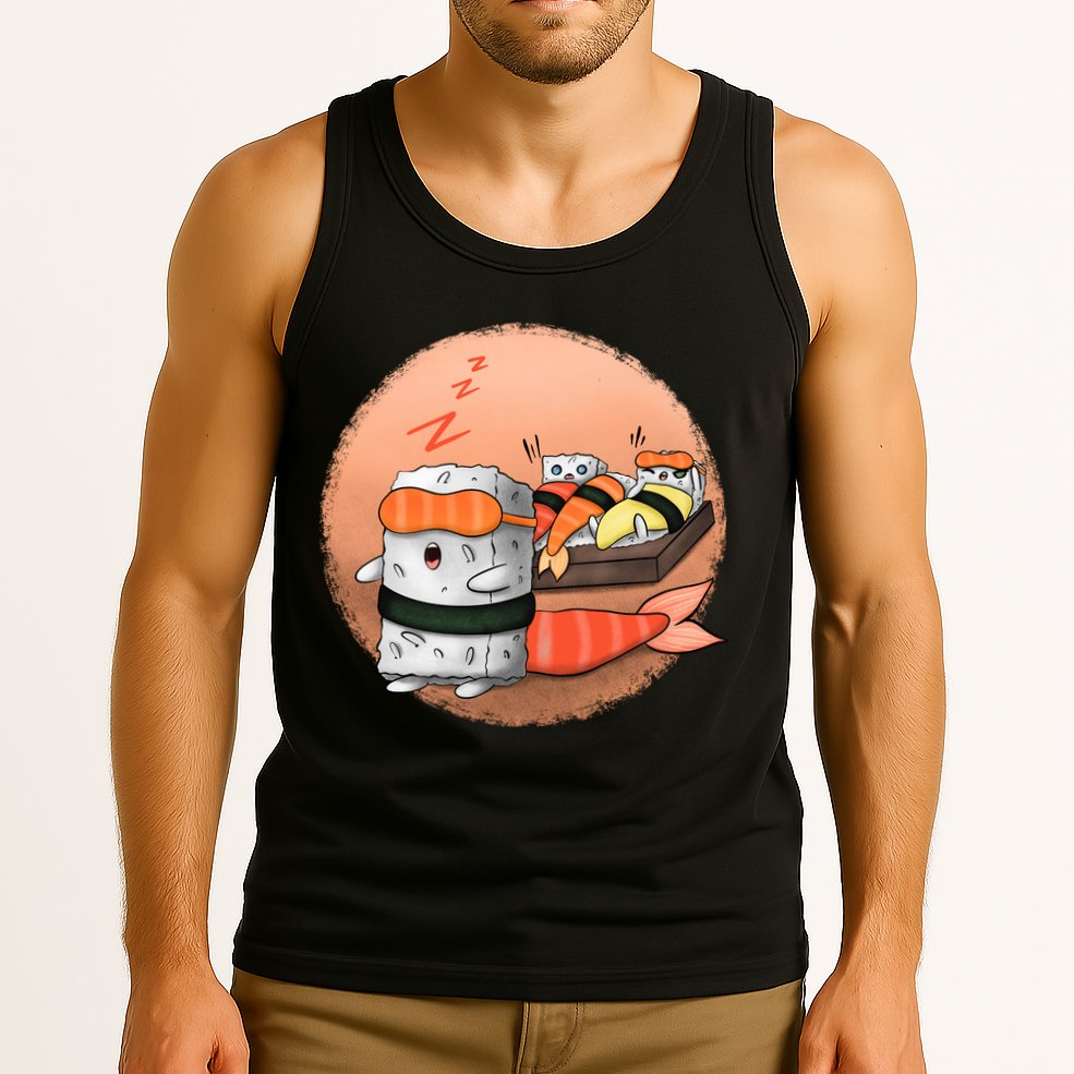 Sushi Sleeping Tank Top