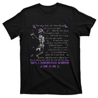 She Say SheS Ok SheS A Fibromyalgia Warrior Skeleton T-Shirt