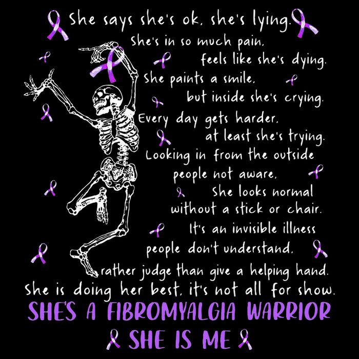 She Say SheS Ok SheS A Fibromyalgia Warrior Skeleton Womens T-Shirt