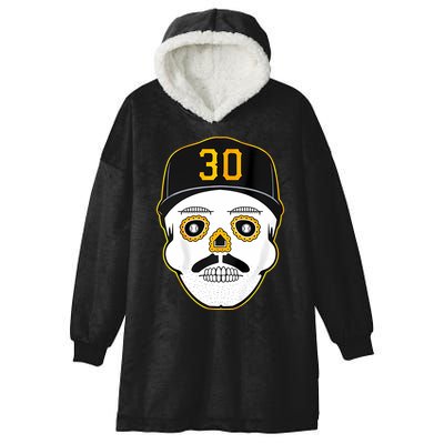 Skenes Sugar Skull Baseball Fan Hooded Wearable Blanket