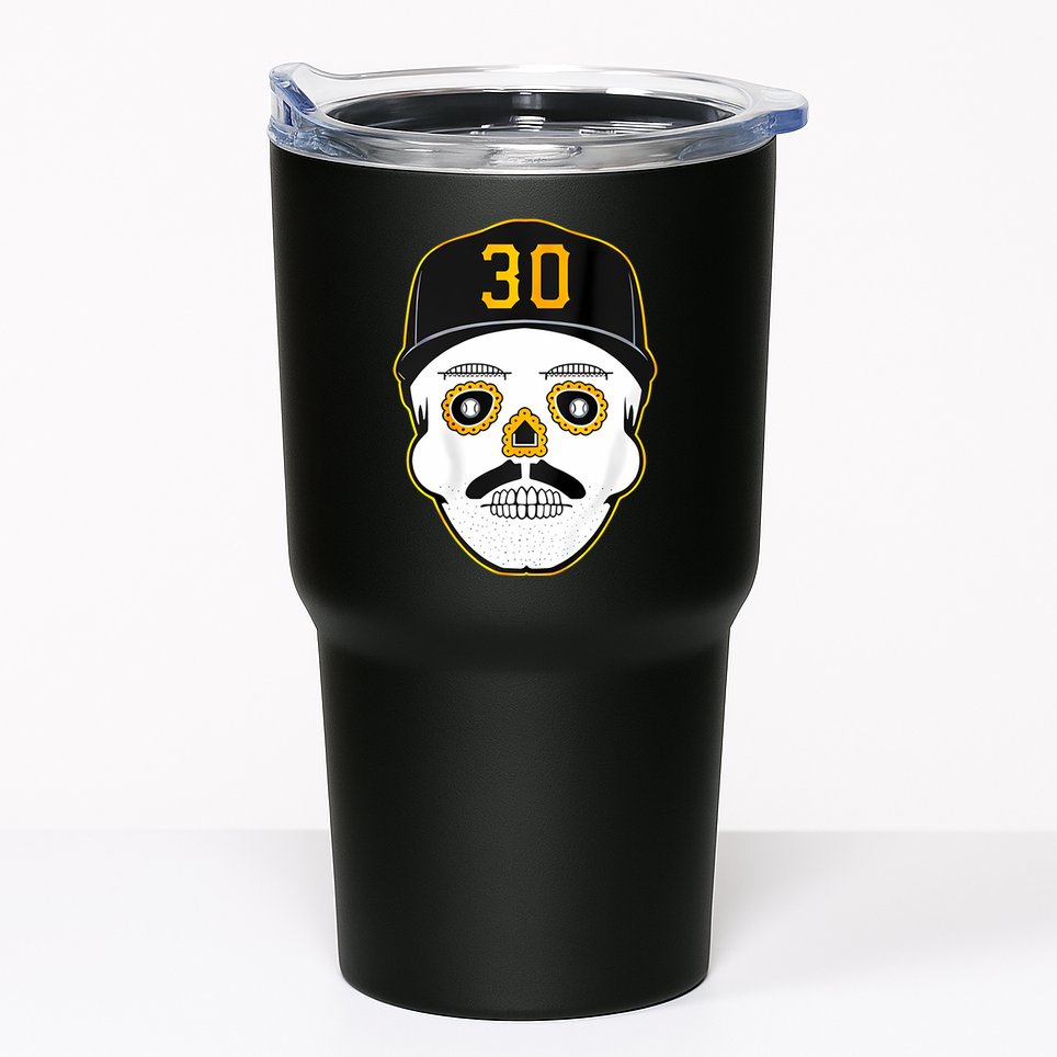 Skenes Sugar Skull Baseball Fan Tumbler