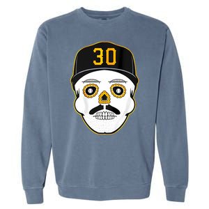 Skenes Sugar Skull Baseball Fan Garment-Dyed Sweatshirt