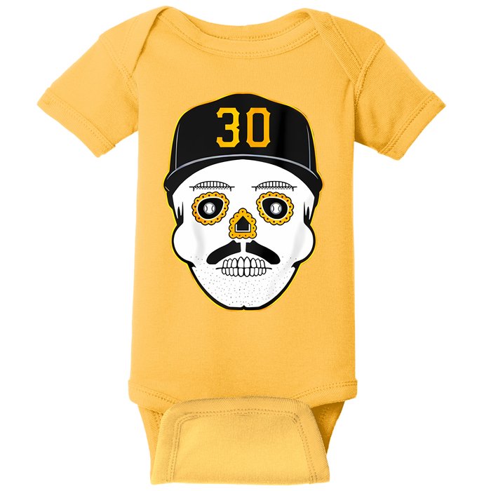 Skenes Sugar Skull Baseball Fan Baby Bodysuit