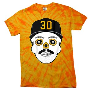 Skenes Sugar Skull Baseball Fan Tie-Dye T-Shirt