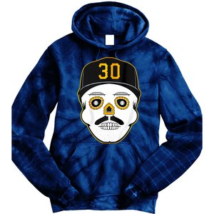 Skenes Sugar Skull Baseball Fan Tie Dye Hoodie