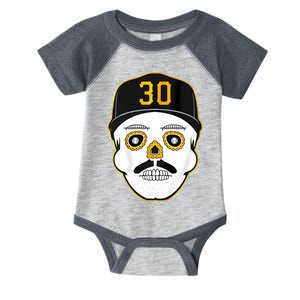 Skenes Sugar Skull Baseball Fan Infant Baby Jersey Bodysuit