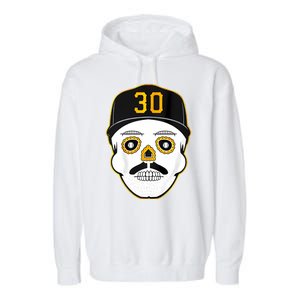 Skenes Sugar Skull Baseball Fan Garment-Dyed Fleece Hoodie