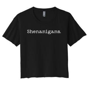 Shenanigans Subtle Shenanigans Women's Crop Top Tee