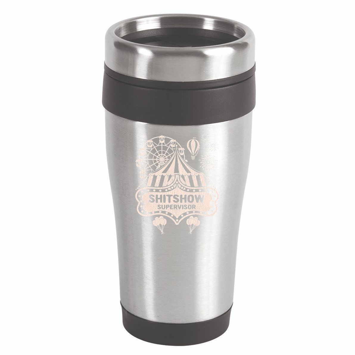 Shit Show Supervisor Funny Boss Manager Teacher & Mom 16oz Travel Tumbler