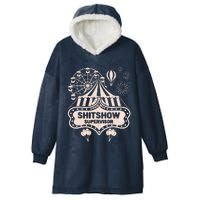 Shit Show Supervisor Funny Boss Manager Teacher & Mom Hooded Wearable Blanket