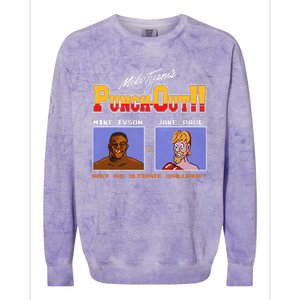 Shithead Steve Store Punch Out Mike Tyson Vs Jake Paul Meet The Ultimate Challen Colorblast Crewneck Sweatshirt