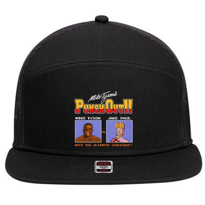 Shithead Steve Store Punch Out Mike Tyson Vs Jake Paul Meet The Ultimate Challen 7 Panel Mesh Trucker Snapback Hat