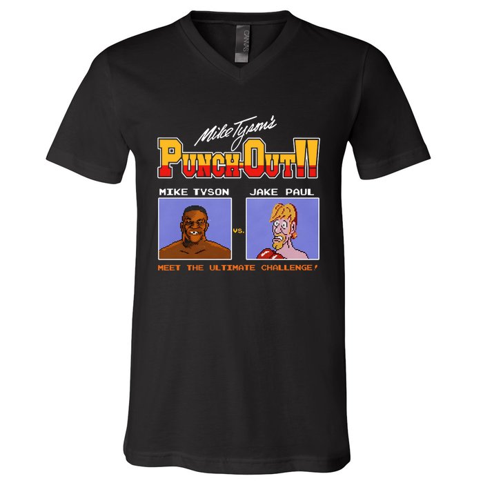 Shithead Steve Store Punch Out Mike Tyson Vs Jake Paul Meet The Ultimate Challen V-Neck T-Shirt