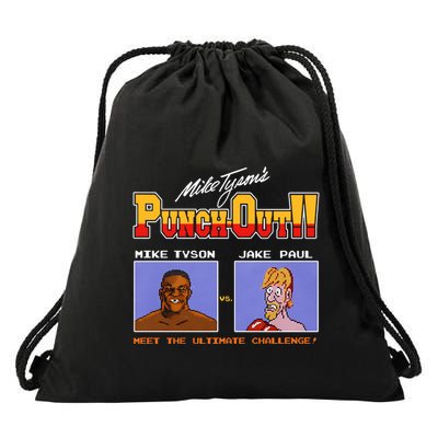 Shithead Steve Store Punch Out Mike Tyson Vs Jake Paul Meet The Ultimate Challen Drawstring Bag