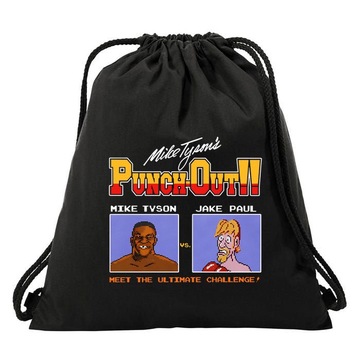 Shithead Steve Store Punch Out Mike Tyson Vs Jake Paul Meet The Ultimate Challen Drawstring Bag