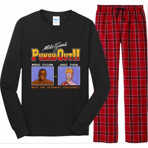 Shithead Steve Store Punch Out Mike Tyson Vs Jake Paul Meet The Ultimate Challen Long Sleeve Pajama Set