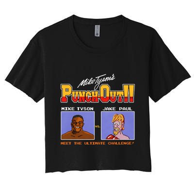 Shithead Steve Store Punch Out Mike Tyson Vs Jake Paul Meet The Ultimate Challen Crop Top
