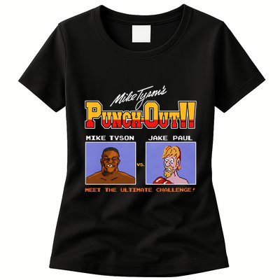 Shithead Steve Store Punch Out Mike Tyson Vs Jake Paul Meet The Ultimate Challen Womens T-Shirt