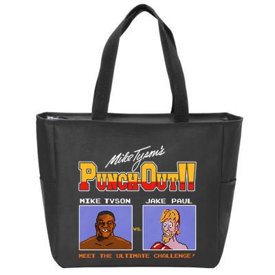 Shithead Steve Store Punch Out Mike Tyson Vs Jake Paul Meet The Ultimate Challen Zip Tote Bag