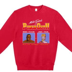 Shithead Steve Store Punch Out Mike Tyson Vs Jake Paul Meet The Ultimate Challen Premium Crewneck Sweatshirt