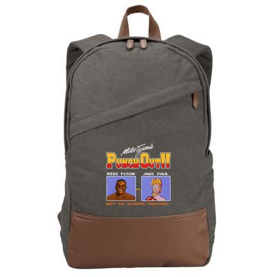 Shithead Steve Store Punch Out Mike Tyson Vs Jake Paul Meet The Ultimate Challen Cotton Canvas Backpack