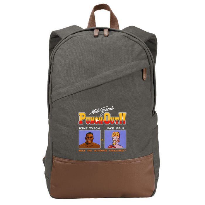 Shithead Steve Store Punch Out Mike Tyson Vs Jake Paul Meet The Ultimate Challen Cotton Canvas Backpack