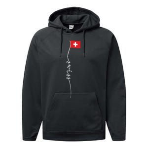 Switzerland Signature Swiss Flag Performance Fleece Hoodie