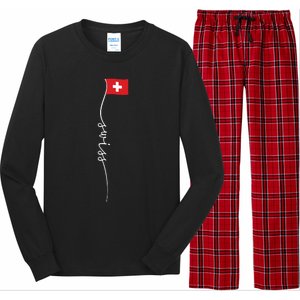 Switzerland Signature Swiss Flag Long Sleeve Pajama Set