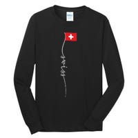 Switzerland Signature Swiss Flag Tall Long Sleeve T-Shirt