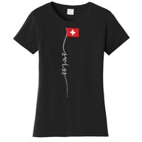 Switzerland Signature Swiss Flag Women's T-Shirt