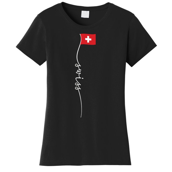 Switzerland Signature Swiss Flag Women's T-Shirt