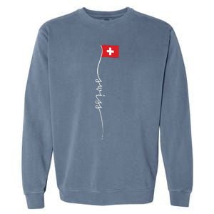 Switzerland Signature Swiss Flag Garment-Dyed Sweatshirt