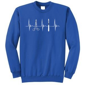 Surgical Scalpel Surgeon Heartbeat Ekg Pulse Nurse Surg Tech Gift Sweatshirt