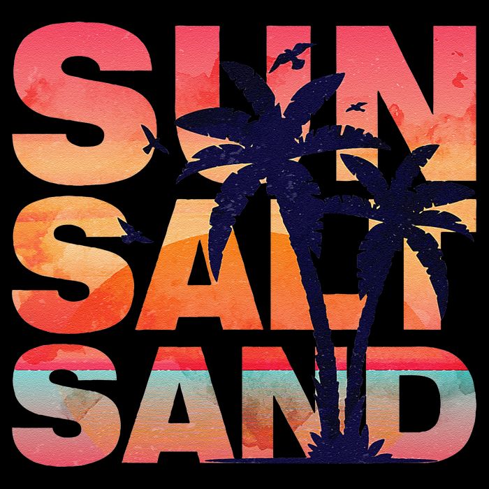 Sun Salt Sand Funny Beach Lover Summer Vacation Palm Tree City Backpack