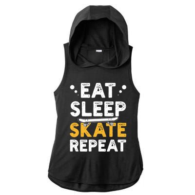 Skateboarding Skateboarder Skateboard Gift Ladies PosiCharge Tri-Blend Wicking Draft Hoodie Tank