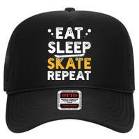 Skateboarding Skateboarder Skateboard Gift High Crown Mesh Back Trucker Hat